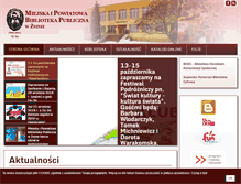 Tablet Screenshot of bibliotekaznin.pl